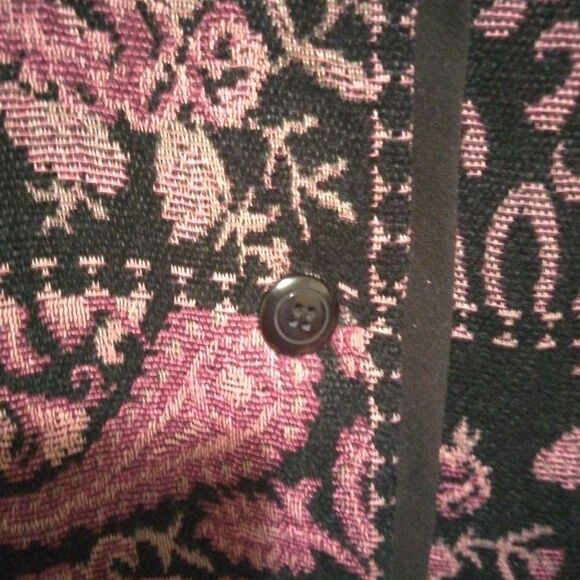 First option jacket  Woman Size PS Paisley Print All Over Print Button Down - Picture 3 of 8